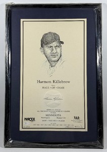 Harmon Killebrew Autographed w JSA Authentication Limited Edition Numbered 573 Nacex Collectors Series Framed 17x25