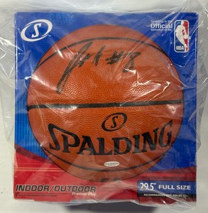 Jahlil Okafor Autographed w Leaf Authentication Spalding NBA Basketball