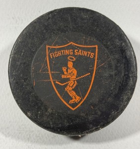 Fighting Saints Vintage International Hockey League Puck