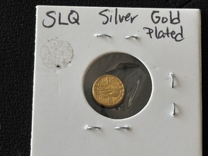 Silver Gold Plated Mini Standing Liberty Quarter Replica