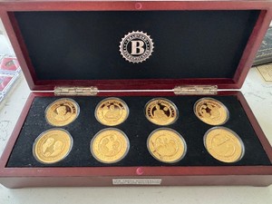 JFK 100th Anniversary Gold Plated Proof Coin Collection