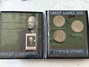 Eisenhower Dollars and Stamp