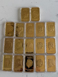 Gold Plated Presidents Bars