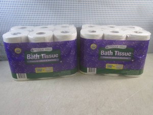 (BSB) 2 - 12-Jumbo Roll Packs 2-Ply Bath Tissue