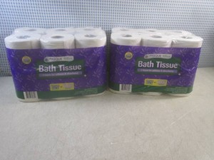 (BSB) 2 - 12-Jumbo Roll Packs 2-Ply Bath Tissue