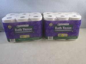 (BSB) 2 - 12-Jumbo Roll Packs 2-Ply Bath Tissue