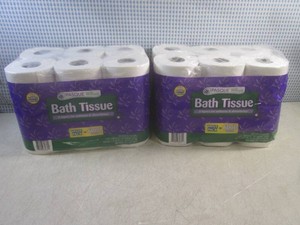 (BSB) 2 - 12-Jumbo Roll Packs 2-Ply Bath Tissue