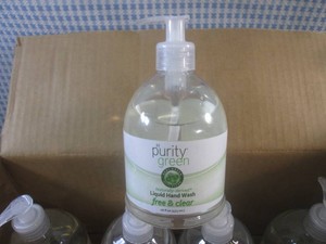 (CS) 12 Pump Bottles of Liquid Hand Wash Free & Clear 16oz