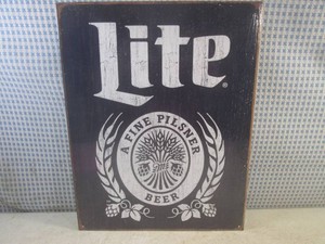 (EC1) Lite Beer Metal Sign 16 x 12 12 - New in Shrink Wrap
