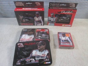 (EC1) Vintage Dale Earnhardt Playing Cards 3 Tins 1 Deck - All Sealed