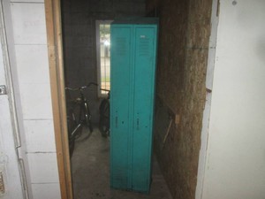 (U-A) Vintage Metal Lockers Unit of 2 76 H x 18 W x 12 D