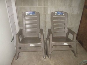 (U-A) 2 Big Easy Outdoor Rocking Chairs