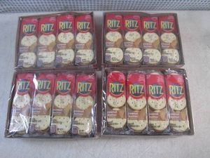 (B-1) 4 Packages of 8 Inner 6-Count Packs Ritz Peanut Butter Crackers Past Date