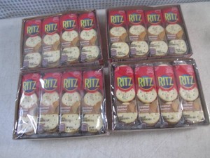 (B-1) 4 Packages of 8 Inner 6-Count Packs Ritz Peanut Butter Crackers Past Date