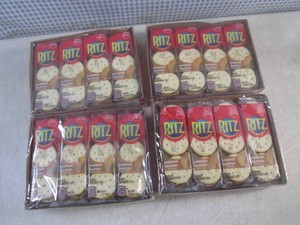 (B-1) 4 Packages of 8 Inner 6-Count Packs Ritz Peanut Butter Crackers Past Date