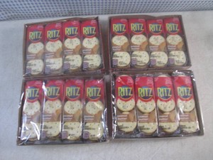 (B-1) 4 Packages of 8 Inner 6-Count Packs Ritz Peanut Butter Crackers Past Date