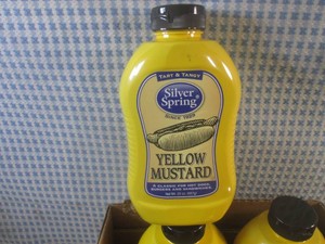 (B-1) 6 Bottles of Yellow Mustard 20oz Past Date