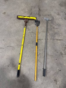 Lot of 3 Long-Handled Scrapers