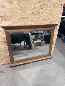 Wooden Framed Wall Mirror