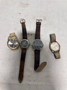 Four Mens Wristwatches Lot