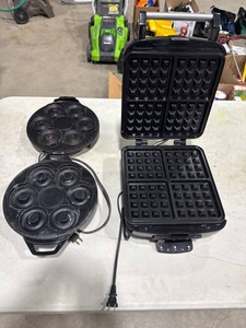 Waffle & Donut Makers Lot