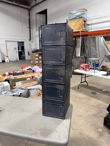 Stackable Black Shoe Storage Boxes