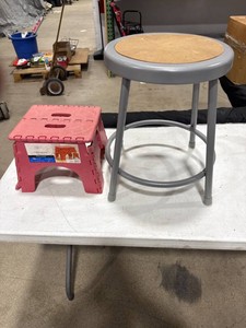 Stool and Folding Step Stool