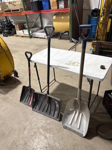 Lot of 3 Snow Shovels