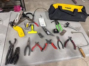 Assorted Hand Tools & Tool Bag