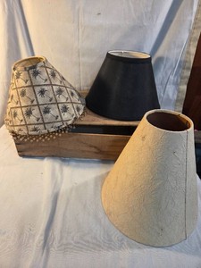 3 lamp shade lot