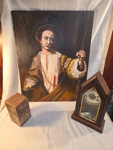Artwork,Candle,Antique Waterbury Clock lot-3 pc