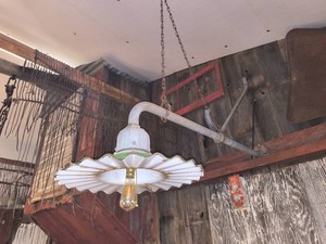 1930s Industrial Line Material Radial Wave Streetlight