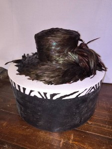 Vintage Anne Sawyer Pheasant Feather Dress Hat