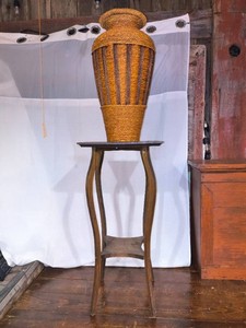Side table and Large Woven vase
