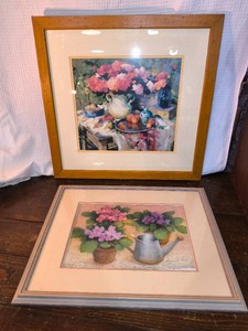 Garden Variety and Still-Life Flowers in Pots Poster Prints - 2 piece lot