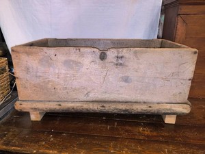 Vintage Rustic Wooden Storage Chest