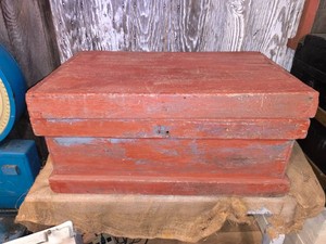 Antique wooden storage chest