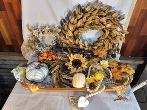 Large fall decor lot