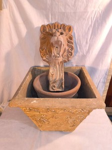 Decorative lion fountain pieces