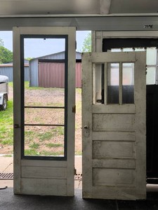 Vintage White Wooden Doors - Lot of 2