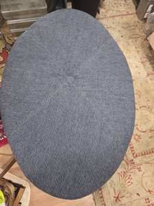 Woven Oval Pouf Ottoman