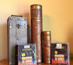 LR - Fireplace Accessories - Anthropologie Match Holders & Magical Flames Mixed Lot of 5