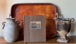 Home Decor Ensemble Mixed Lot - Tray, Vessels & Locust Hills Book