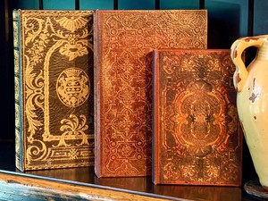 Decorative Faux Books & Rustic Vase Mixed Lot