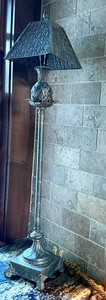 Table Lamp - Ornate Metal Pineapple Motif 35 Tall