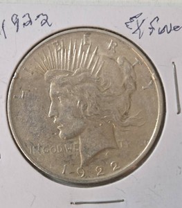 1922 Silver Peace Dollar - EF