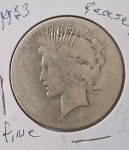 1923 Silver Peace Dollar - Fine