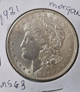 1921 Silver Morgan Dollar - MS63