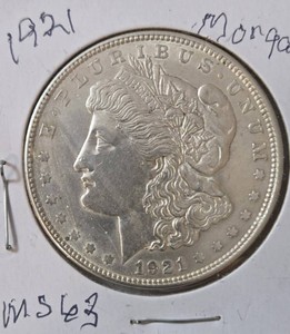 1921 Silver Morgan Dollar- MS63
