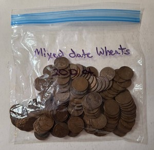 Mixed Date Wheat Pennies - 200 count - 1 pound